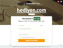 Tablet Screenshot of hediyen.com